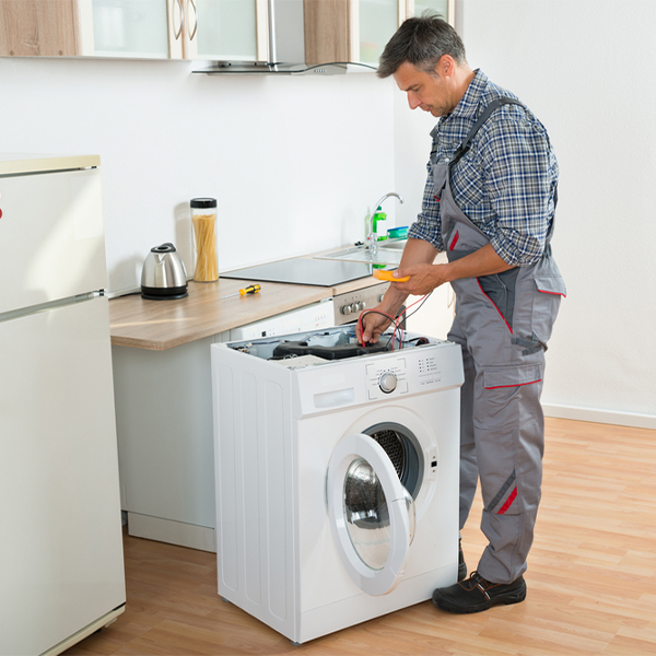 can you walk me through the steps of troubleshooting my washer issue in Hawkeye IA